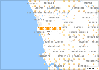 map of Nagahaduwa