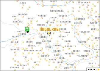 map of Nagāl Kasi