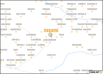 map of Nagané