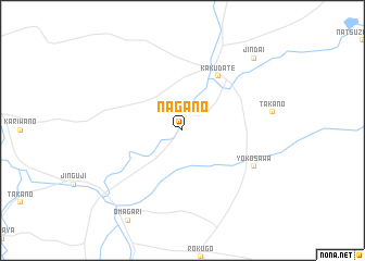 map of Nagano
