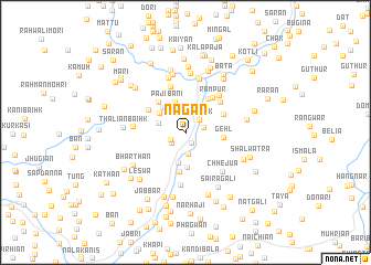 map of Nāgān