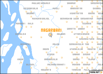map of Nagarbāri