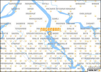 map of Nagarbāri