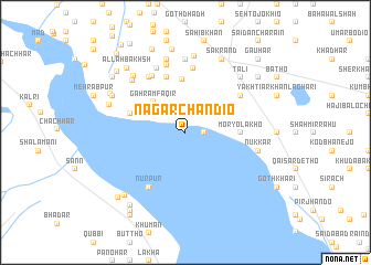 map of Nagar Chāndio