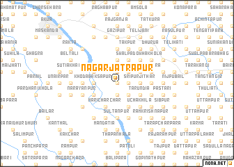 map of Nagar Jātrāpur