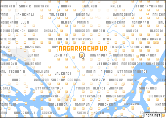 map of Nagar Kāchpur