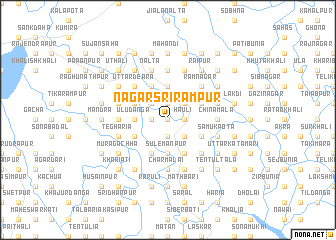 map of Nagar Srīrāmpur