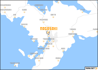 map of Nagasaki