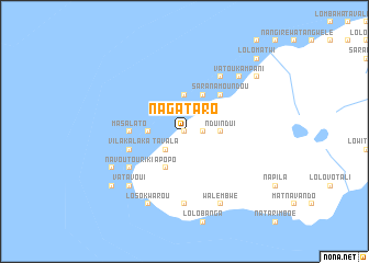 map of Nagataro