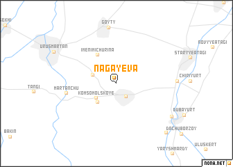 map of Nagayeva