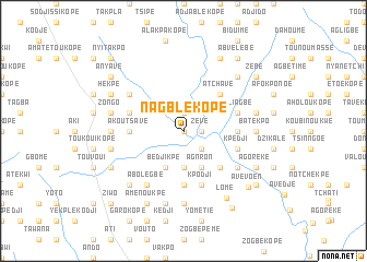 map of Nagblé Kopé