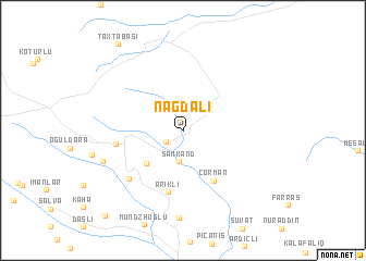 map of Nağdalı