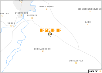 map of Nagishkina