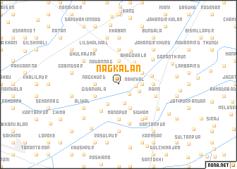 map of Nāg Kalān