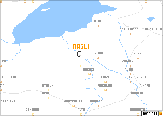 map of Nagļi