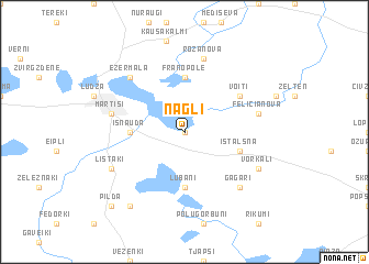 map of Nagļi