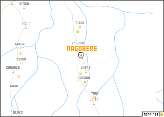 map of Nagobere