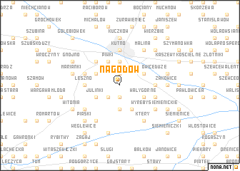 map of Nagodów