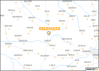 map of Nagongera