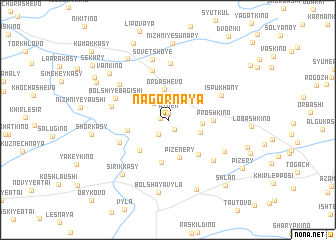 map of Nagornaya