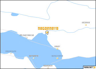 map of Nagornaya