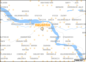 map of Nagórnik