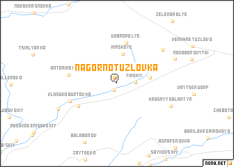 map of Nagorno-Tuzlovka