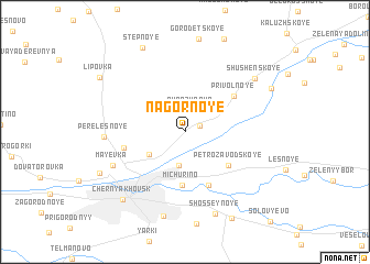 map of Nagornoye