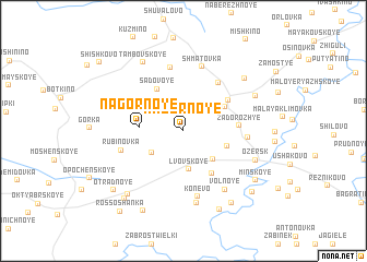 map of Nagornoye