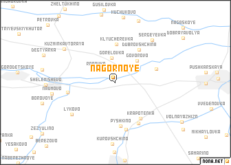 map of Nagornoye