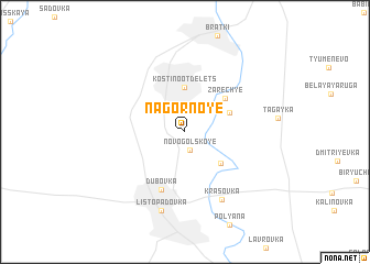 map of Nagornoye