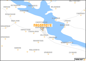map of Nagornoye