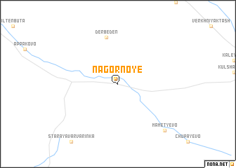 map of Nagornoye