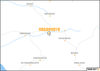 map of Nagornoye