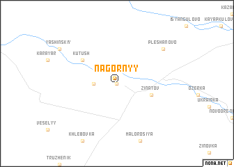 map of Nagornyy