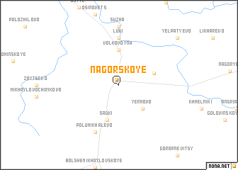 map of Nagorskoye