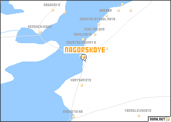 map of Nagorskoye