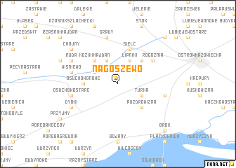 map of Nagoszewo