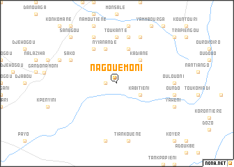 map of Nagouémoni