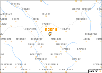 map of Ňagov