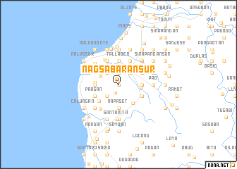 map of Nagsabaran Sur