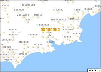 map of Nagwŏn-ŭp