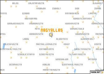 map of Nagyállás