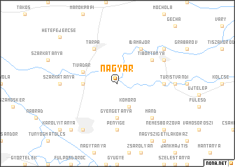 map of Nagyar