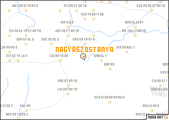 map of Nagyaszostanya