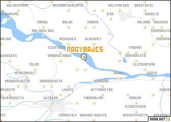 map of Nagybajcs