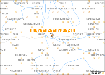 map of Nagyberzsenypuszta