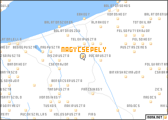 map of Nagycsepely