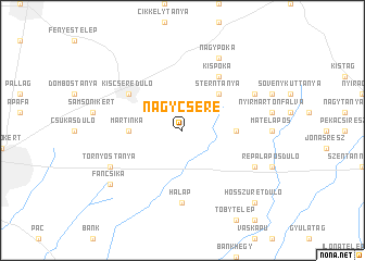 map of Nagycsere