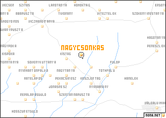 map of Nagycsonkás